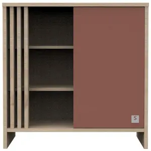 Sauthon mobilier Commode 1 porte Tokyo terracotta