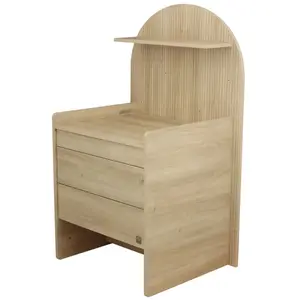 Comparateur de prix : Commode à langer évolutive en bureau - Arche - décor bois chêne sépia