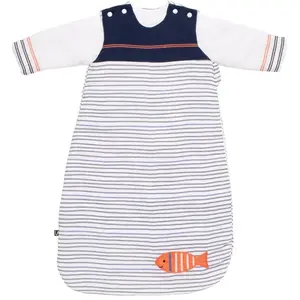 Comparateur de prix : Sauthon Gigoteuse Bébé Hiver À Manches Amovibles Marinière Blanc/bleu