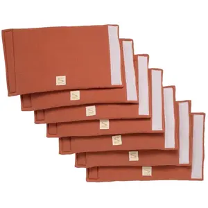 Comparateur de prix : Protections de barreaux de lit en coton UNI TERRACOTTA - Sauthon TU