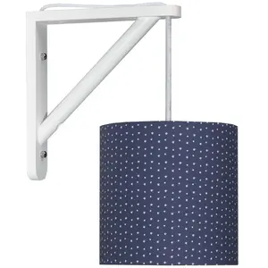 Comparateur de prix : SAUTHON Applique murale en coton Bleu