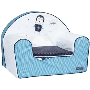 Merkloos / Sans marque Fauteuil club - SAUTHON - NEW LAZARE - Bleu - Bébé - Déhoussable