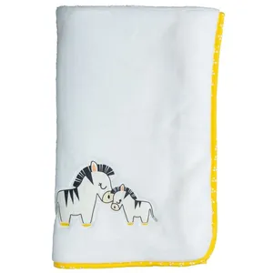 Sauthon Couverture Bébé 75 X 100 Cm Pluche Et Pompon - Sauthon Baby Deco pas cher