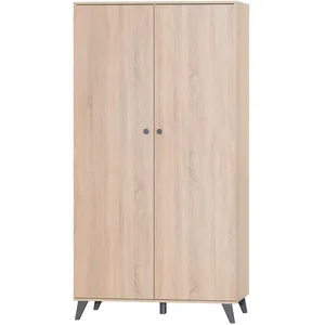 Armoire 2 portes Come GRIS Sauthon pas cher