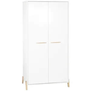 Comparateur de prix : Armoire bébé 2 portes sur pieds en bois blanc JOY - BabyPrice TU