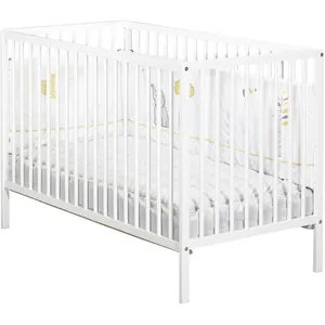 Comparateur de prix : Baby Price Lit à barreaux First blanc (60 x 120 cm)