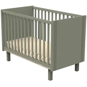 Comparateur de prix : Sauthon mobilier Lit bébé Eleonore kaki (60 x 120 cm)