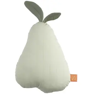 Coussin déco poire 23x36cm en coton Vert tilleul BOTANICA - Sauthon TU pas cher