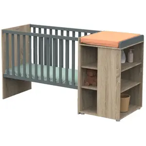 Comparateur de prix : Sauthon Lit Chambre Transformable 60x120en Lit Junior 90x190nova Gris Volcan