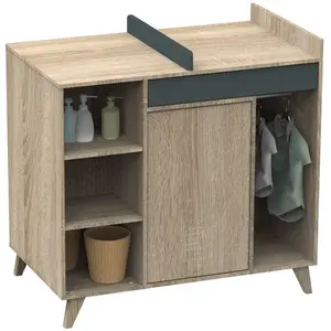 Comparateur de prix : Commode À Langer Évolutive Nova Gris Volcan - Sauthon Meubles