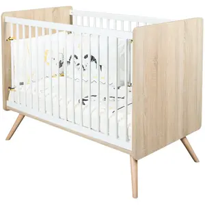 Sixties Lit bébé 60x120 Blanc pas cher