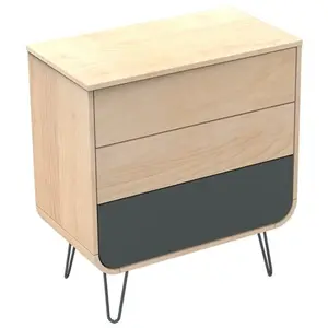 Sauthon Original Commode 3 tiroirs pieds métal pas cher