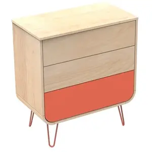 Sauthon Original Commode 3 tiroirs pieds métal pas cher