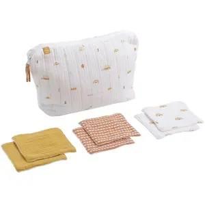 Comparateur de prix : Trousse de toilette et carré éponge en coton SUNLIGHT - Sauthon TU