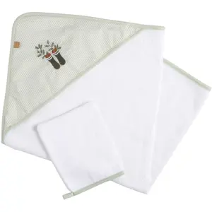 Comparateur de prix : Sauthon Cape de bain + gant Botanica (75 x 75 cm)