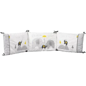 Comparateur de prix : Tour de lit bébé déhoussable en coton blanc BABYFAN - Sauthon TU