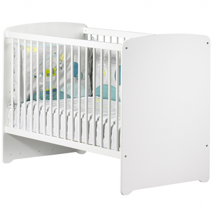 Comparateur de prix : Lit bébé - 120 x 60 cm - Babyprice Basic - En bois blanc