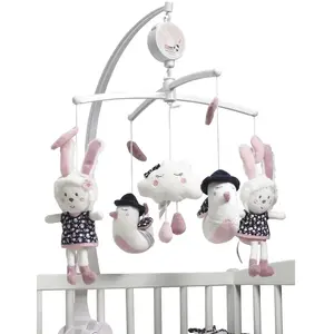 Mobile musical en polyester blanc MISS FLEUR DE LUNE - Sauthon TU pas cher