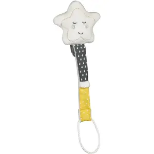Comparateur de prix : Sauthon Attache-tétine en velours étoile - Babyfan - Mixte - 0 mois - Naissance - Blanc
