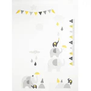 Comparateur de prix : Stickers muraux Eléphant  en Papier gris BABYFAN - Sauthon TU