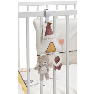 Jouet d'activités enfant Tipi en velours blanc TIMOUKI - Sauthon TU pas cher
