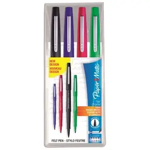 Comparateur de prix : Pochette de 4 feutres PaperMate Flair couleurs classiques