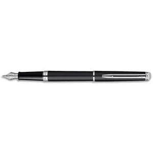 Comparateur de prix : WATERMAN Hemisphere stylo plume, noir mat, plume moyenne, attributs palladium, Coffret cadeau