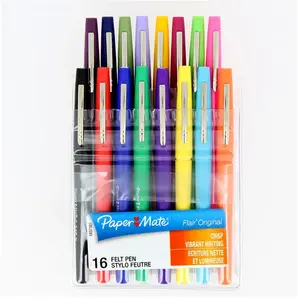 Comparateur de prix : Pochette de 16 stylos feutres Paper Mate Flair Original