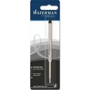 Comparateur de prix : WATERMAN recharge bille , pointe moyenne, noire, blister X 1