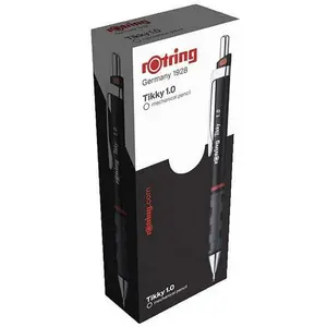 Comparateur de prix : BoÃ®te De 12 Porte-mines RotringÂ® Tikky Ii 1.0 Mm Corps Noir