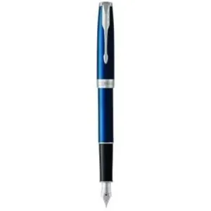 Comparateur de prix : AUCUNE PARKER Sonnet stylo plume, Bleu Raffiné, attributs palladium, Plume moyenne, Coffret cadeau