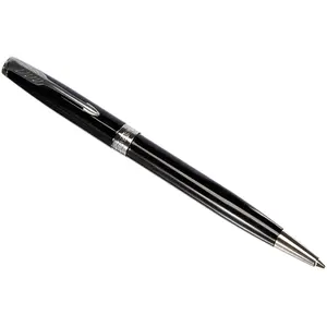 Parker Sonnet stylo bille luxe - laque noire avec attributs palladium - pointe moyenne - encre noir - coffret cadeauVendu parrakuten