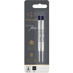 Comparateur de prix : PARKER recharge bille Quinkflow, pointe moyenne, noire, blister X 2