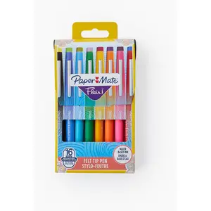 Comparateur de prix : Pochette de 16 stylos feutres Paper Mate Flair Candy Pop