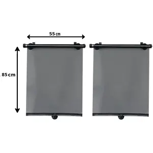 2 Rideaux Pare-soleil Enrouleurs Latéraux Norauto 85 X 55 CmVendu parnorauto