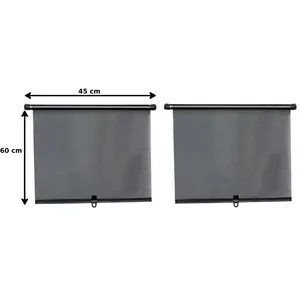 2 Rideaux Pare-soleil Enrouleur Latéraux Norauto 60 X 45 CmVendu parnorauto