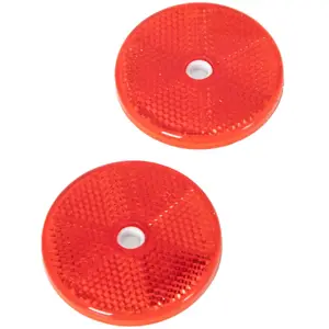 2 Catadioptres Ronds Rouges 2en1 NorautoVendu parnorauto