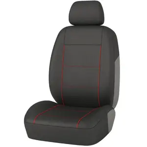 1 Housse Universelle Siège Avant Voiture 1er Prix Noir Et Rouge