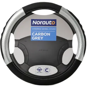 Couvre Volant Norauto Carbone Noir Et GrisVendu parnorauto