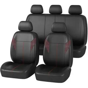 Jeu Complet De Housses Universelles Voiture Norauto Sedna Noir Et Roug...Vendu parnorauto