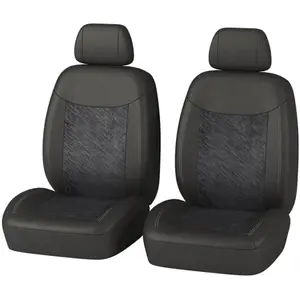 Jeu De 2 Housses Universelles Sièges Avant Voiture Norauto Titan Noir ...