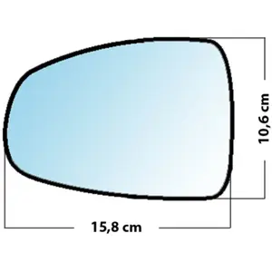 Mad Miroir De Rechange Grand Angle Côté Conducteur Audi A1 2010  pas cher