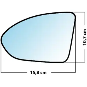 Mad Miroir De Rechange Grand Angle Côté Conducteur Vw Golf Vii 2012 Vendu parnorauto