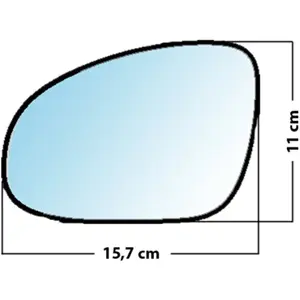Mad Miroir De Rechange Grand Angle Côté Conducteur Vw Golf 5 / Passat / Jetta A5 / SharanVendu parnorauto