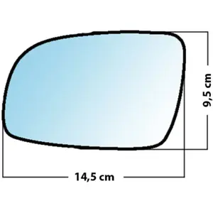 Mad Miroir De Rechange Grand Angle Côté Conducteur Vw Polo 00>02 / Lupo / Seat ArosaVendu parnorauto