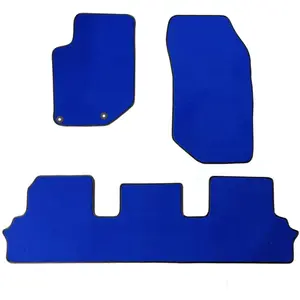 Jeu Complet De Tapis Sur Mesure Bleu En Moquette Couture pas cher
