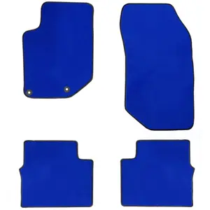 Jeu Complet De Tapis Sur Mesure Bleu En Moquette Couture pas cher