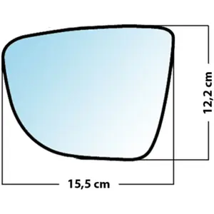 Mad Miroir De Rechange Grand Angle Côté Conducteur Renault Captur 2013  / Clio Iv 2012  /Vendu parnorauto