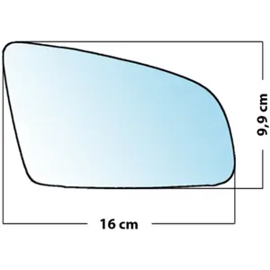 Mad Miroir De Rechange Bombé Côté Passager Audi A4 01>07 / A3 03>08 / A6 04>08Vendu parnorauto