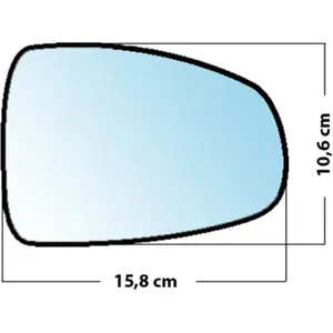 Mad Miroir De Rechange Bombé Côté Passager Audi A1 2010  pas cher